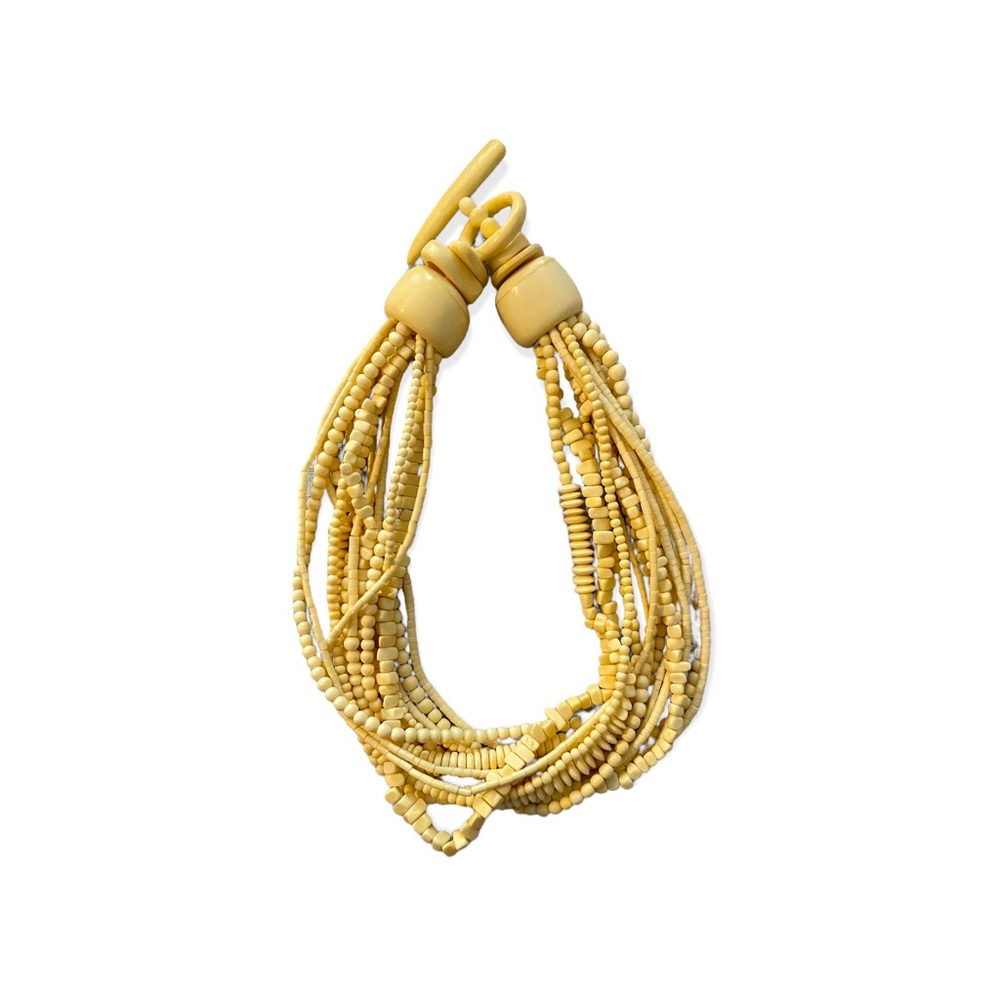 Vintage Multi-strand Bone Statement Necklace